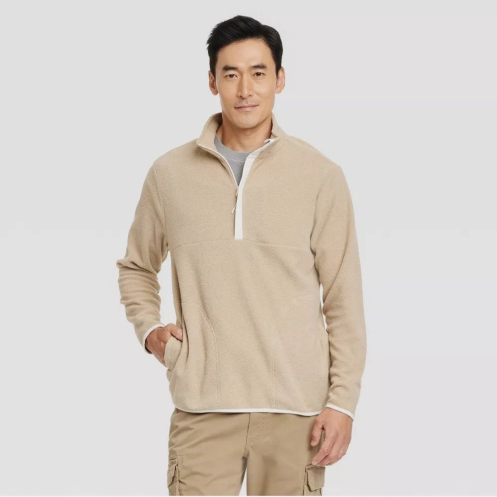 Men's Polar Fleece Half Zip Sweatshirt
- Goodfellow & Co new 🆕